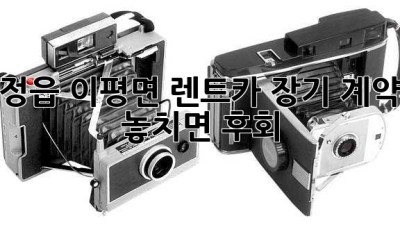 정읍 이평면 렌트카 장기 계약, 놓치면 후회! 🚗💨