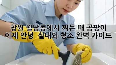 창원 월남동에서 찌든 때, 곰팡이, 이제 안녕! ✨ 실내외 청소 완벽 가이드